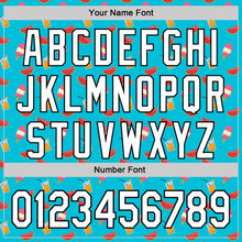 Laden Sie das Bild in den Galerie-Viewer, Custom Lakes Blue White-Black 3D Hawaii Fruit Watermelon And Ice Cream Authentic Baseball Jersey