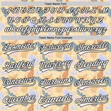 Laden Sie das Bild in den Galerie-Viewer, Custom Brown White-Black 3D Hawaii Tropical Palm Leaves Authentic Baseball Jersey