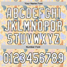 Laden Sie das Bild in den Galerie-Viewer, Custom Brown White-Black 3D Hawaii Tropical Palm Leaves Authentic Baseball Jersey