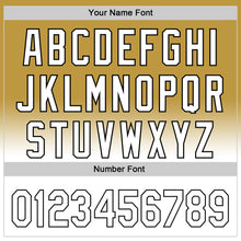 Laden Sie das Bild in den Galerie-Viewer, Custom Old Gold White-Black 3D Pattern Design Gradient Mother's Day Flower Authentic Baseball Jersey