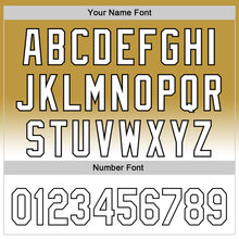 Laden Sie das Bild in den Galerie-Viewer, Custom Old Gold White-Black 3D Pattern Design Gradient Mother's Day Flower Authentic Baseball Jersey