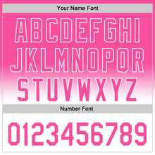 Laden Sie das Bild in den Galerie-Viewer, Custom Pink White 3D Pattern Design Gradient Mother's Day Family Love Authentic Baseball Jersey