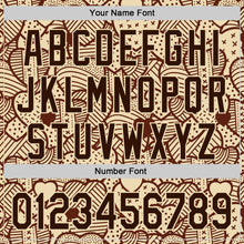 Laden Sie das Bild in den Galerie-Viewer, Custom Cream Brown 3D Pattern Design Foodie Food Snack Heart Chocolate Authentic Baseball Jersey