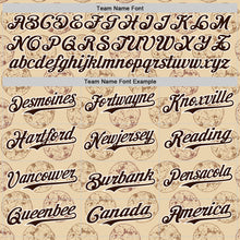 Laden Sie das Bild in den Galerie-Viewer, Custom City Cream Brown-White 3D Pattern Design Foodie Food Snack Chocolate Cookie Authentic Baseball Jersey