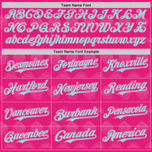 Laden Sie das Bild in den Galerie-Viewer, Custom Hot Pink Ice Blue-Pink 3D Pattern Design Foodie Food Dessert Cake Authentic Baseball Jersey