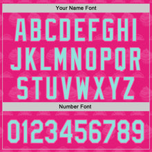 Laden Sie das Bild in den Galerie-Viewer, Custom Hot Pink Ice Blue-Pink 3D Pattern Design Foodie Food Dessert Cake Authentic Baseball Jersey