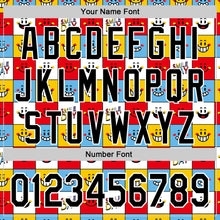 Laden Sie das Bild in den Galerie-Viewer, Custom White Black 3D Pattern Design Funny Cartoon Emoji Smile Face Authentic Baseball Jersey