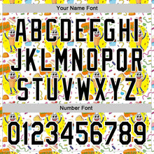 Laden Sie das Bild in den Galerie-Viewer, Custom White Black 3D Pattern Design Funny Cartoon Food Dessert Ice Ceam Authentic Baseball Jersey