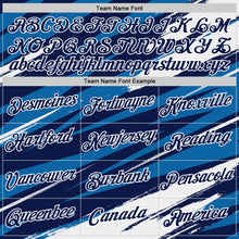 Laden Sie das Bild in den Galerie-Viewer, Custom Navy Blue-White 3D Esports Performance T-Shirt