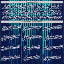 Laden Sie das Bild in den Galerie-Viewer, Custom Navy Blue-Aqua 3D Esports Performance T-Shirt