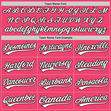 Charger l'image dans la galerie, Custom Neon Pink White-Blue 3D Pattern Design Father's Day Family Love Authentic Baseball Jersey