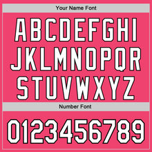 Charger l'image dans la galerie, Custom Neon Pink White-Blue 3D Pattern Design Father's Day Family Love Authentic Baseball Jersey