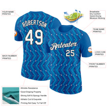 Загрузить изображение в средство просмотра галереи, Custom Blue Royal Lakes Blue-Black 3D Esports Performance T-Shirt