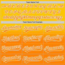 Load image into Gallery viewer, Custom Yellow Bay Orange-White 3D Pattern Design Father's Day Family Love Fade Authentic Baseball Jersey