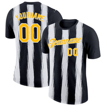Загрузить изображение в средство просмотра галереи, Custom Black Gold-White 3D Esports Performance T-Shirt