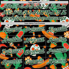 Laden Sie das Bild in den Galerie-Viewer, Custom Black Green-White 3D Mexican Festival Sombrero And Skull Cinco de Mayo Authentic Baseball Jersey