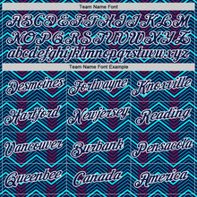 Laden Sie das Bild in den Galerie-Viewer, Custom Navy Ice Blue-Red 3D Esports Performance T-Shirt