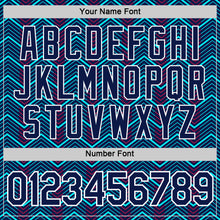 Laden Sie das Bild in den Galerie-Viewer, Custom Navy Ice Blue-Red 3D Esports Performance T-Shirt