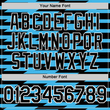 Laden Sie das Bild in den Galerie-Viewer, Custom Black Sky Blue-White 3D Esports Performance T-Shirt