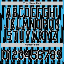 Laden Sie das Bild in den Galerie-Viewer, Custom Black Sky Blue-White 3D Esports Performance T-Shirt