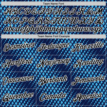 Laden Sie das Bild in den Galerie-Viewer, Custom Navy Black-Sky Blue 3D Esports Performance T-Shirt