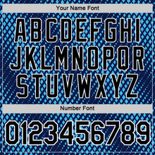 Laden Sie das Bild in den Galerie-Viewer, Custom Navy Black-Sky Blue 3D Esports Performance T-Shirt