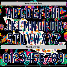 Laden Sie das Bild in den Galerie-Viewer, Custom Black Navy-White 3D Mexico Map With Tropical Plant And Animal Authentic Baseball Jersey