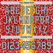 Load image into Gallery viewer, Custom Red Light Gray Gold-Black 3D Esports Performance T-Shirt