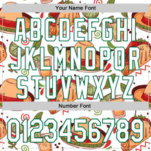 Laden Sie das Bild in den Galerie-Viewer, Custom White Kelly Green 3D Mexican Festival Tacos And Sombrero Cinco de Mayo Authentic Baseball Jersey