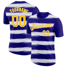 Загрузить изображение в средство просмотра галереи, Custom Dark Purple Gold-White 3D Esports Performance T-Shirt