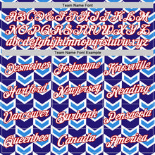 Load image into Gallery viewer, Custom White Dark Purple Powder Blue-Red 3D Esports Performance T-Shirt