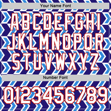 Load image into Gallery viewer, Custom White Dark Purple Powder Blue-Red 3D Esports Performance T-Shirt