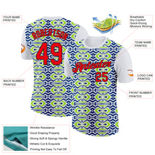 Load image into Gallery viewer, Custom White Fire Red US Navy Blue Aurora Green-Black 3D Esports Performance T-Shirt