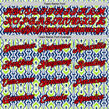 Laden Sie das Bild in den Galerie-Viewer, Custom White Fire Red US Navy Blue Aurora Green-Black 3D Esports Performance T-Shirt