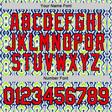 Laden Sie das Bild in den Galerie-Viewer, Custom White Fire Red US Navy Blue Aurora Green-Black 3D Esports Performance T-Shirt