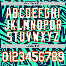 Laden Sie das Bild in den Galerie-Viewer, Custom Navy Pea Green-Orange 3D Esports Performance T-Shirt