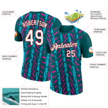 Загрузить изображение в средство просмотра галереи, Custom Midnight Green Lakes Blue Deep Pink-Red 3D Esports Performance T-Shirt