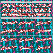 Загрузить изображение в средство просмотра галереи, Custom Midnight Green Lakes Blue Deep Pink-Red 3D Esports Performance T-Shirt