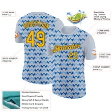 Laden Sie das Bild in den Galerie-Viewer, Custom Silver Gold Blue-Black 3D Esports Performance T-Shirt