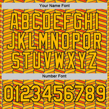 Laden Sie das Bild in den Galerie-Viewer, Custom Gold Orange US Navy Blue-Black 3D Esports Performance T-Shirt