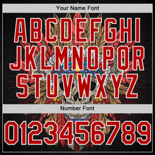 Charger l'image dans la galerie, Custom Black Red-White 3D Apache Skull Authentic Baseball Jersey