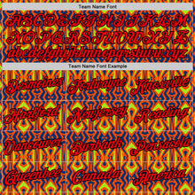 Загрузить изображение в средство просмотра галереи, Custom Orange Fire Red US Navy Blue Aurora Green-Black 3D Esports Performance T-Shirt