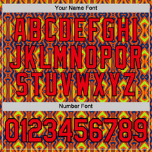 Загрузить изображение в средство просмотра галереи, Custom Orange Fire Red US Navy Blue Aurora Green-Black 3D Esports Performance T-Shirt