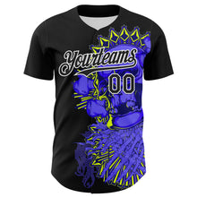 Laden Sie das Bild in den Galerie-Viewer, Custom Black White 3D Zombie Skull Authentic Baseball Jersey