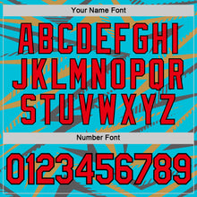 Laden Sie das Bild in den Galerie-Viewer, Custom Lakes Blue Fire Red Steel Gray Old Gold-Black 3D Esports Performance T-Shirt