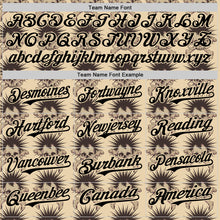 Laden Sie das Bild in den Galerie-Viewer, Custom City Cream Black 3D Skull Authentic Baseball Jersey