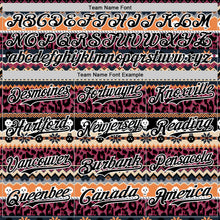 Laden Sie das Bild in den Galerie-Viewer, Custom Black White 3D Skull And Leopard Print Authentic Baseball Jersey