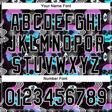 Load image into Gallery viewer, Custom Black White 3D Pattern Design Rave Psychedelic Skull Authentic Baseball Jersey