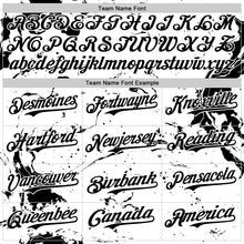 Load image into Gallery viewer, Custom White Black 3D Pattern Design Graffiti Splash Ink Authentic Baseball Jersey