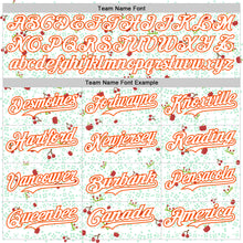 Load image into Gallery viewer, Custom White Orange 3D Pattern Design Retro Pixel Arcade Game Authentic Baseball Jersey